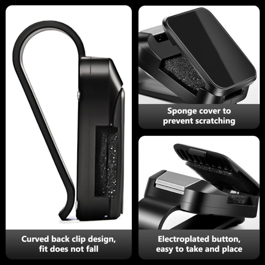 Car Glasses Clip, Car Sun Visor Automotive Hanger Clip Ticket Card Mount Clips Sunglasses Holders for Car Accessories