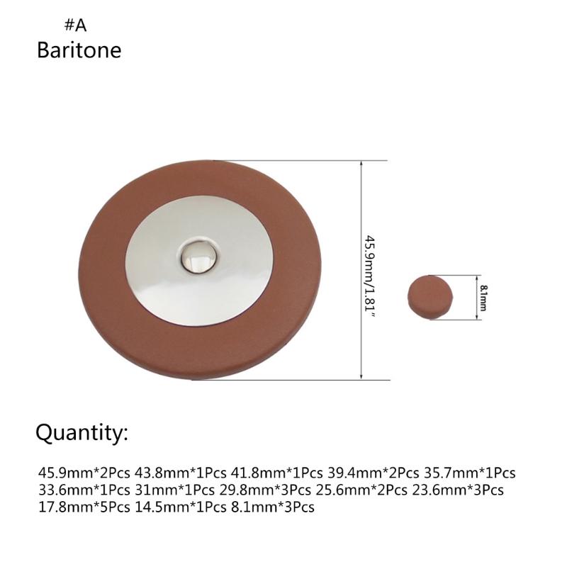 Saxophone Leathers Pads Button Leathers Pads Replacement Sax Leathers Cushion