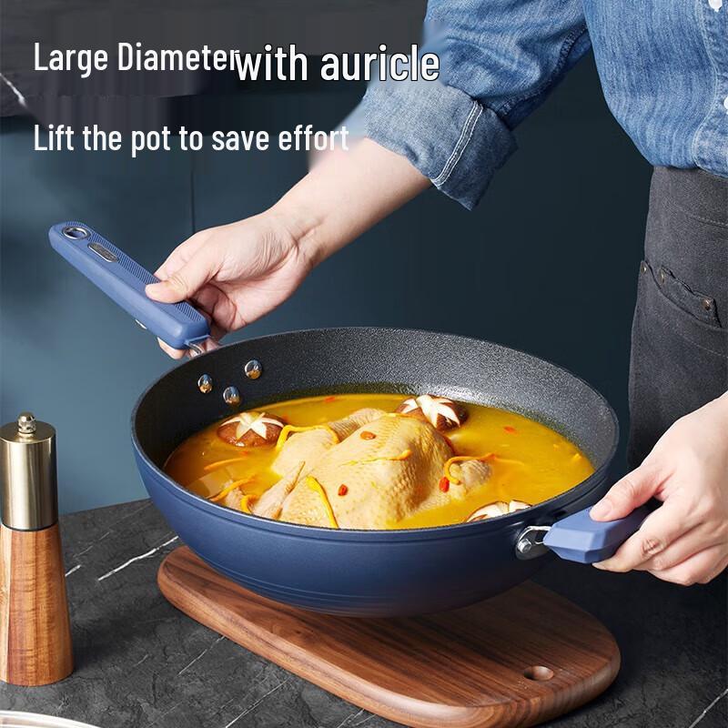 

COOKER KING Guli Deep Blue 34cm Non-Stick Frying Pan