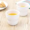 [Official] OGISO (Ogiso) Preschool-Used! Reinforced Porcelain Cup with a Detachable Hole for Easy Holding, Perfect for Pudding and Jelly, White, 20250