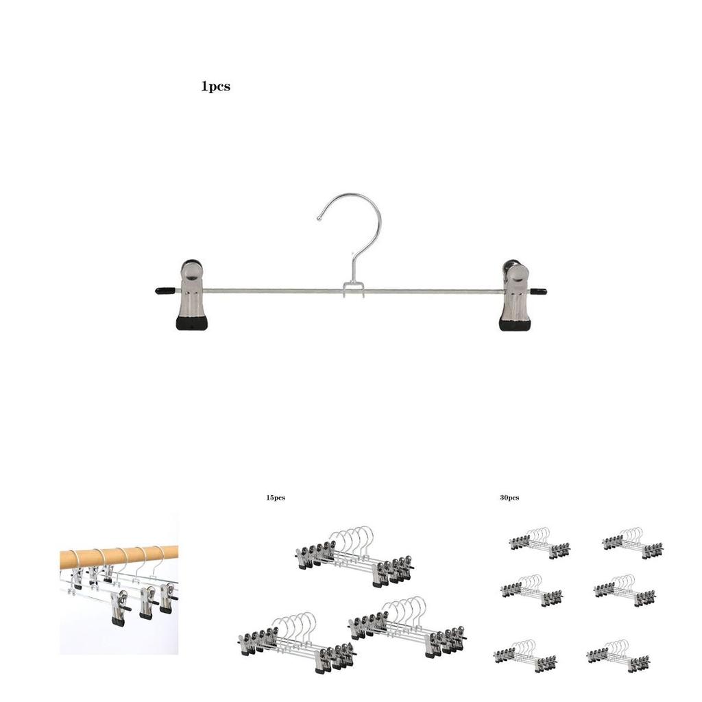 Durable Metal Clip Coat Hangers For Closet Organization With Non-slip Racks For Pants