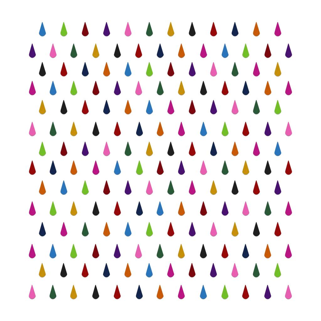 Comet Busters Handcrafted Multicolor Tear Drop Bindis (4mm) (BV2411)
