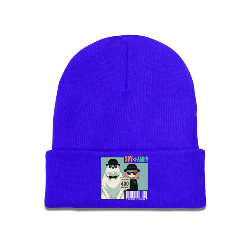 SPY X FAMILY  Anya Heh Knitted Caps for Women Unisex Beanie Winter Hats Polyester  Warm Melon Cap