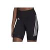 adidas Logo Striped Slim Fit Sports Shorts Women Shorts Black GM6731