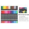 120-Color Dual-Tip Art Watercolor and Fineliner Pen Set with Soft Brush