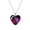 Anime K-pop Demon Heart Shape Pendant Necklace Cartoon Character Idol Jewelry Gifts