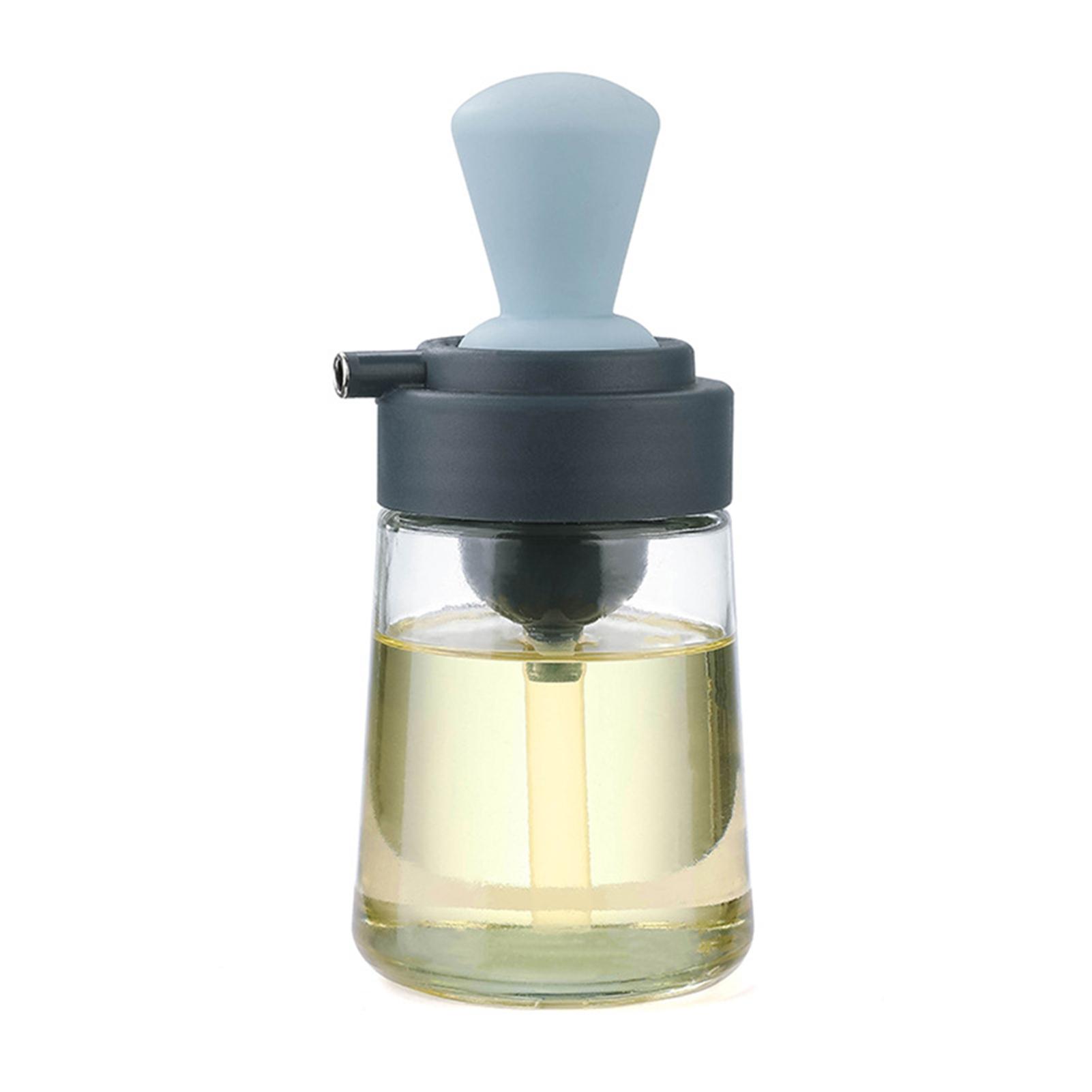 One-piece Oil Bottle With Brush Leak-proof Soy Sauce Dispenser For Kitchen