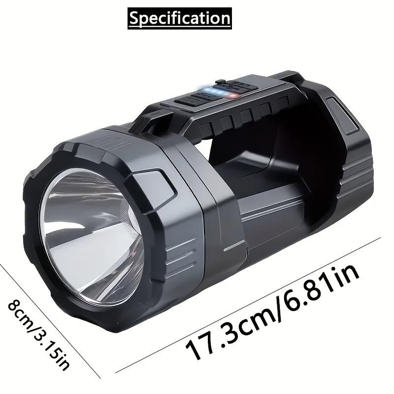 Solar Powered Handheld LED Flashlight with COB Side Light, Multifunctional Camping Light, Suitable for Outdoor Camping, Hiking, Fishing, and Hunting