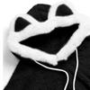 Women's Color Hooded Ears Loose Casual Plush Sweater