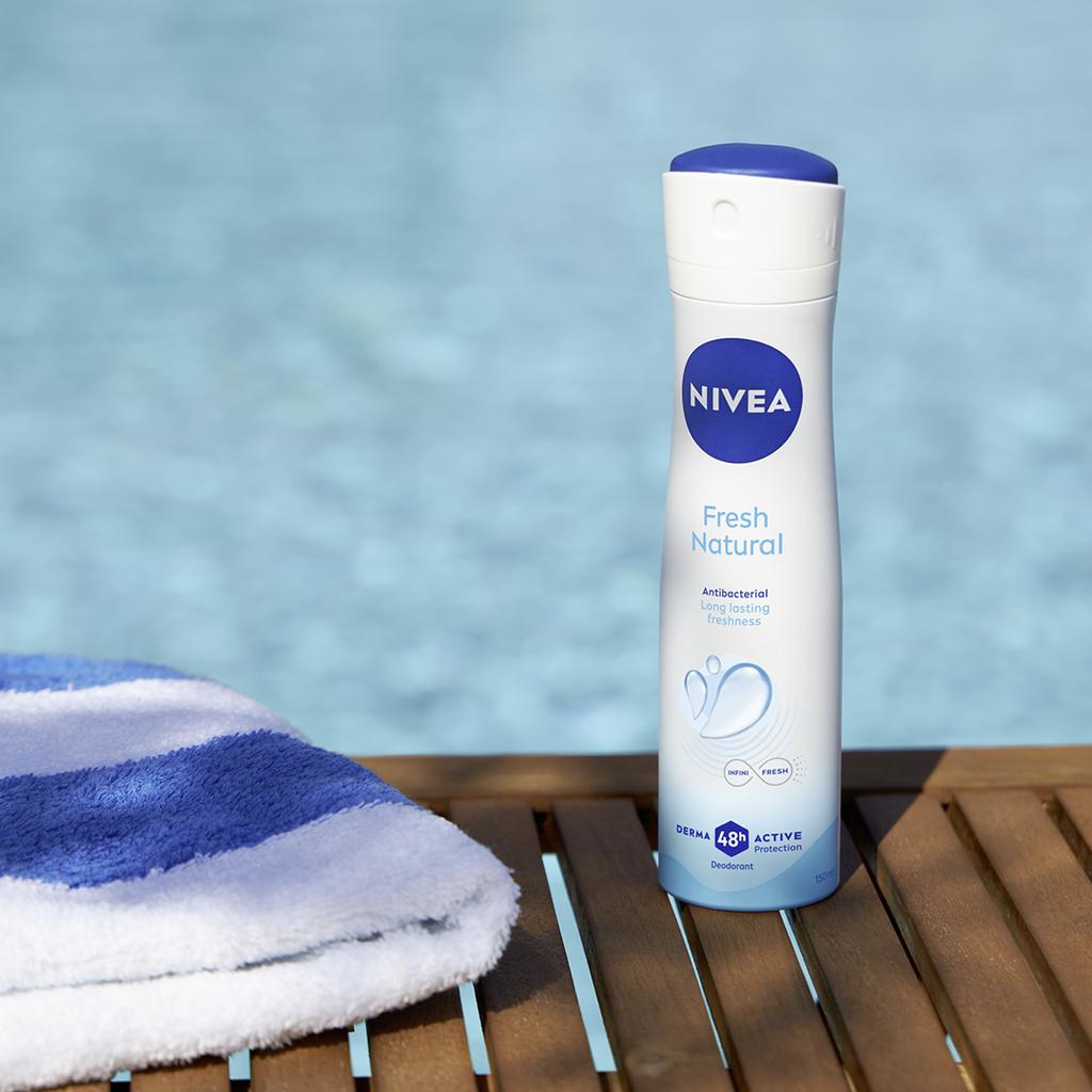 Nivea Fresh Natural Women' Deodorant Spray 48H Aluminum Free 200ml