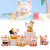 Adorable 6 Piece Lina Bell Cute Fox Pvc Figurine Set For Car Decor And Collectibles