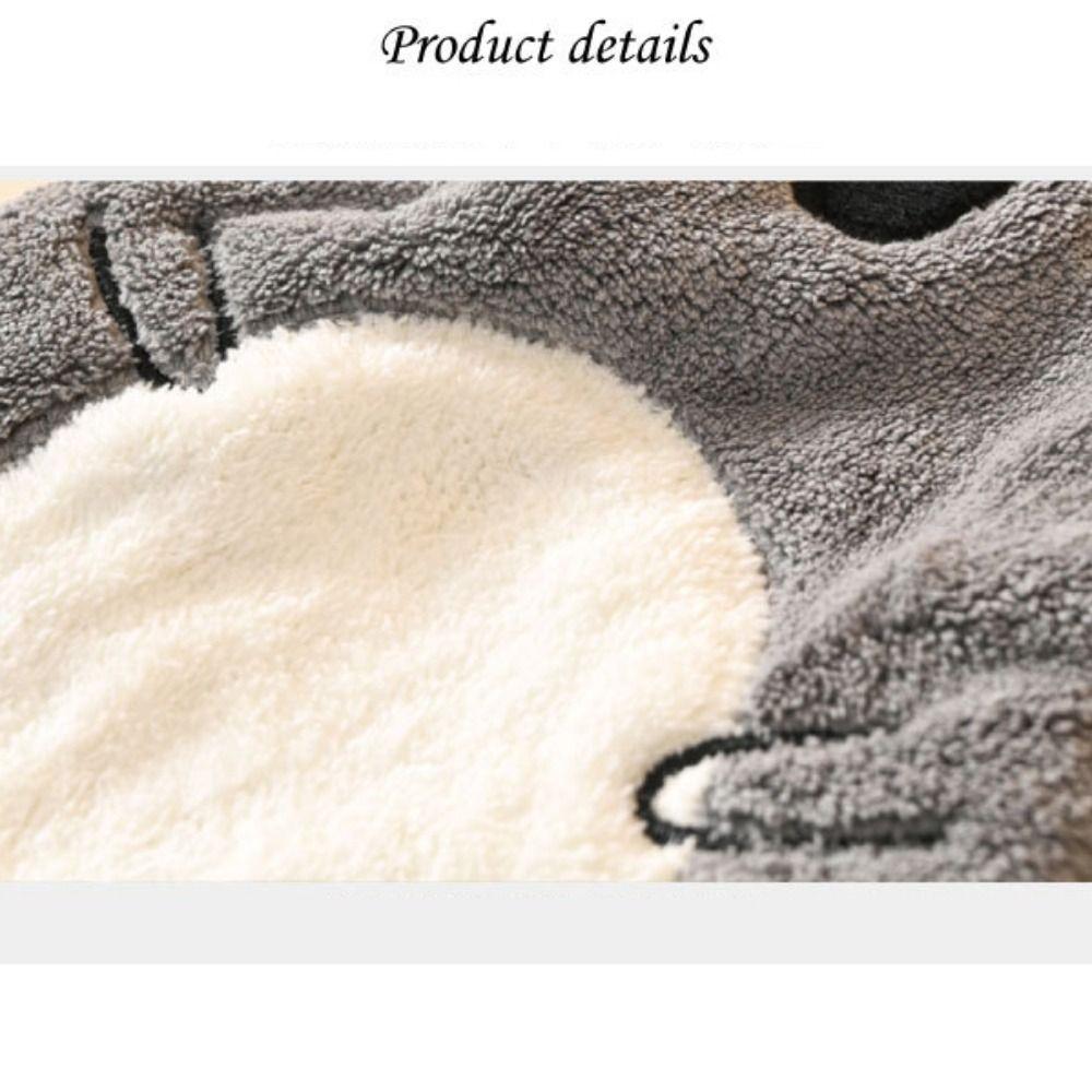 Cartoon Animal Coral Velvet Towel Quick Drying Hand Towel High Quality Cleaning Cloth Rag