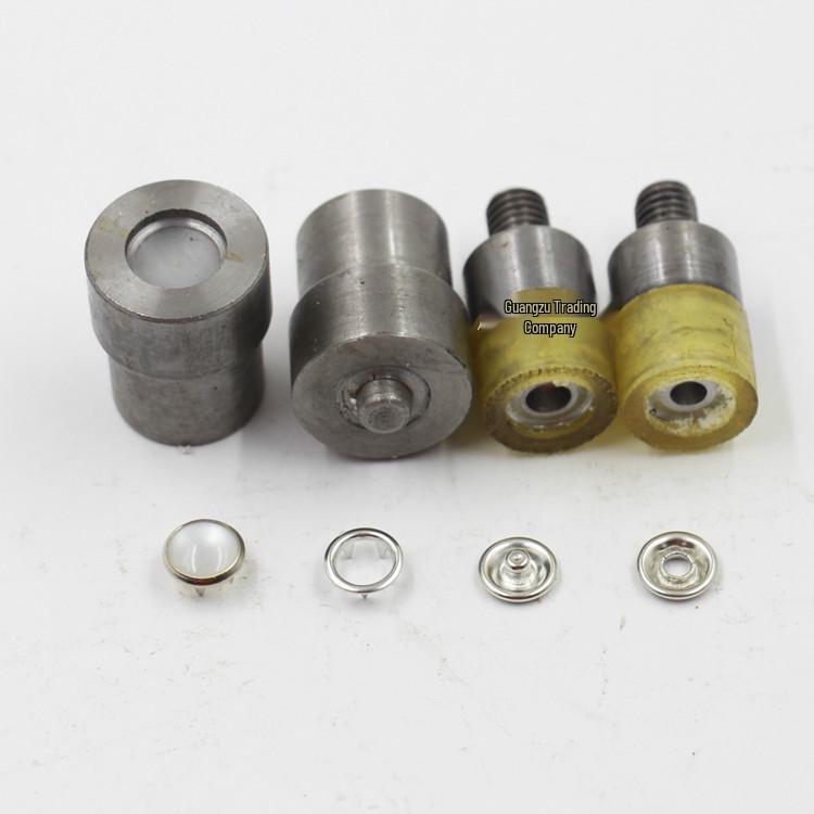 9.5 Pearlized Five-Prong Snap Hand Press Machine with Electric Motor for Baby Jumpsuit and Children's Wear Fasteners.
