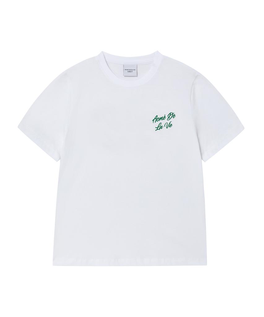 ACME DE LA VIE Woman Script Logo Printing Short Sleeve T-Shirt (3 Color)