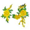 2Pcs/Set New Flower Embroidery Patch DIY Multi-Color Applique Patch Sewing Accessories Sew On Patch Clothes Decoration