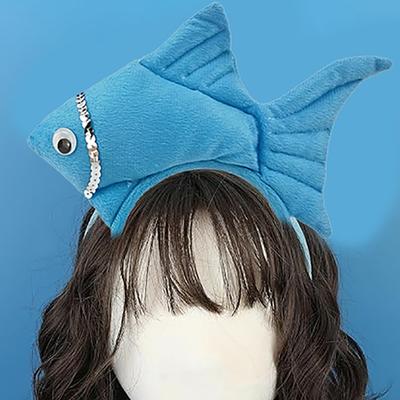 Fascia per capelli a forma di pesce, Fascia carina per bambini stile pesce, Accessori per costume da pesce, Fornitura per feste in maschera