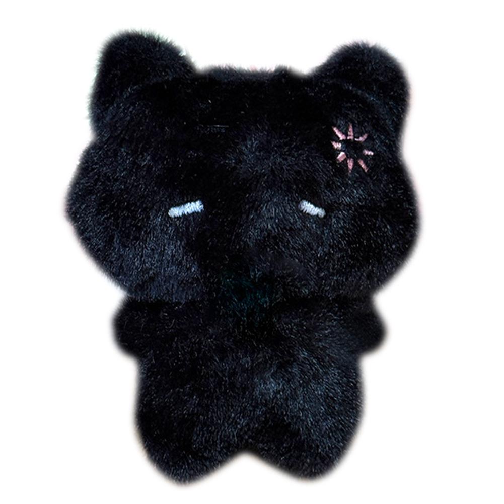 

Kawaii Plush Cat Keychain Goth Heart Eye Patch Kitten Pendant Cute Bow Animal Doll Bag Ornament For Girl Y2K Accessories Gift