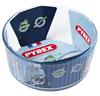 Synergy Trading Pyrex Heat-Resistant Glass Container, Soufflé Dish, Soufflé Mold, Oven and Microwave Safe, 22x22mm, 2.6L, Round