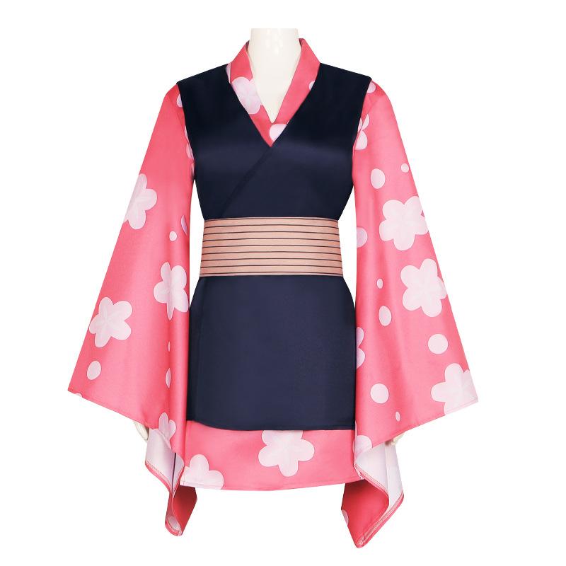 Demon Slayer cosplay outfit Demon Slayer Corps Sabito's senior sister Makomo Japanese kimono cosplay anime performance costume 0051