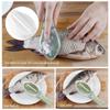1Pcs Fish Skin Brush Scraping Fishing Scale Brush Graters Fast Remove Fish knife Cleaning Peeler Scaler Scraper with Box