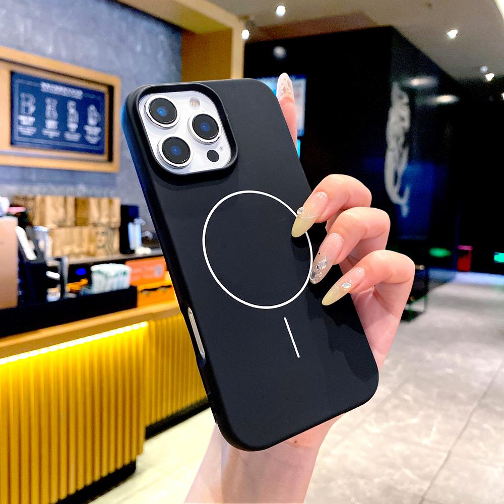 Luxury Soft Silicone Case For iPhone 17 16 15 14 13 12 11 Pro Max 16Pro 15Pro 14Pro Mag Safe Magsafe Wireless Charge Full Cover