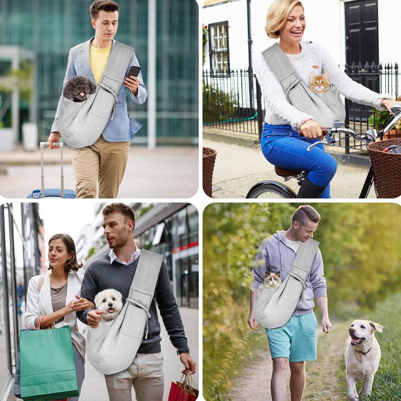 Outdoor Travel Shoulder Bags For Pets, Dog Carrier Bag, Puppy Sling Bag, Pet Carrying Supplies