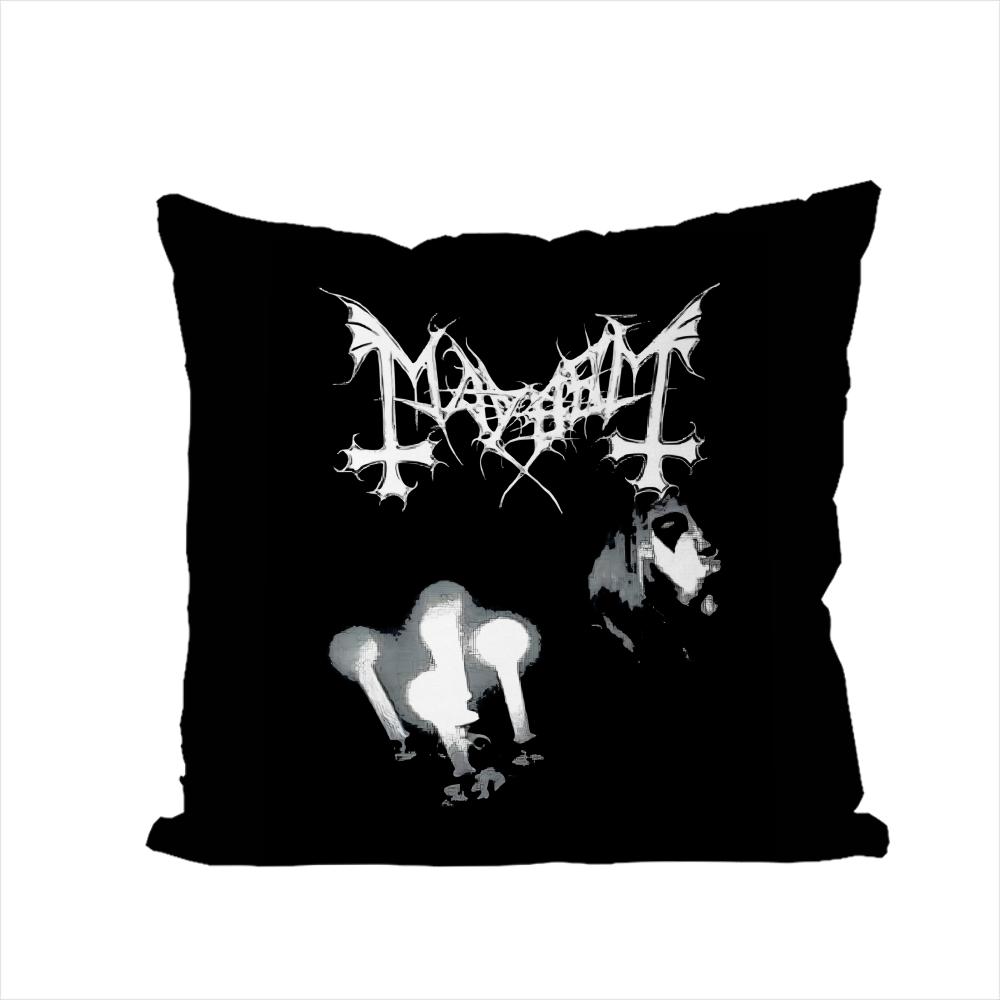Band MMayhem Pillow Case For Car Sofa Decorative Home Doublesided Print Plush Square Throw Pillow Cushion Cover