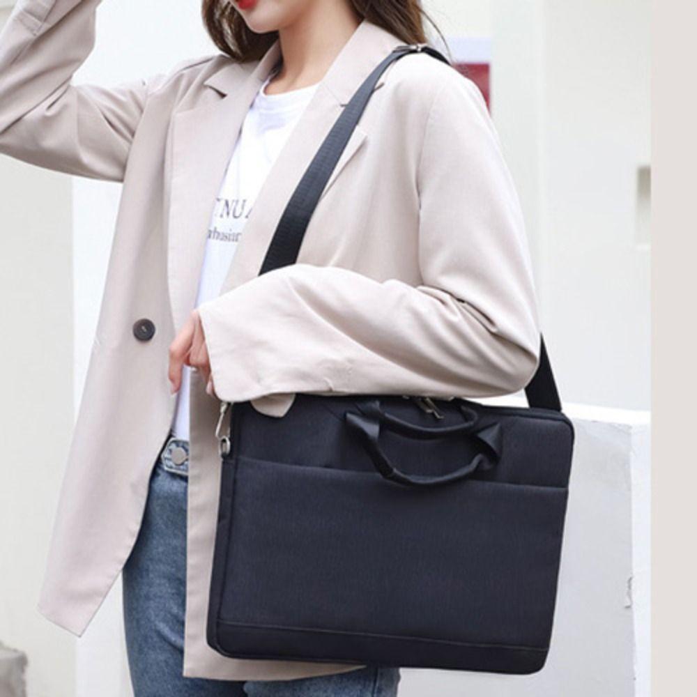 With Handle Laptop Sleeve Case Ultra Thin Computer Storage Bag Portable Laptop Handbag Travel Use