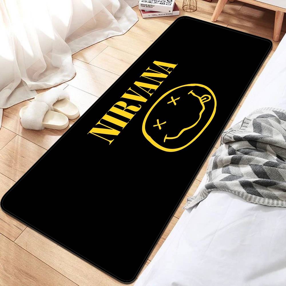 N-Nirvana Rock Band Kitchen Mat Cheaper Anti-slip Modern Living Room Balcony Printed Modern Home Decor