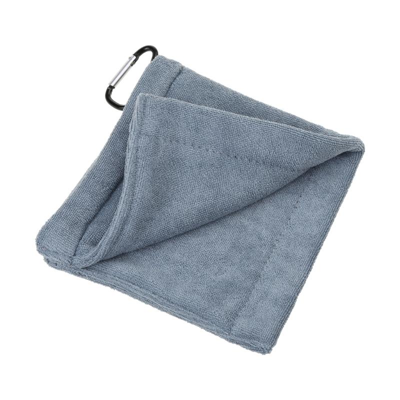 Golf Wipe Cloth Cleaner Microfiber Golf Ball Cleaning Towel with Carabiner Hook