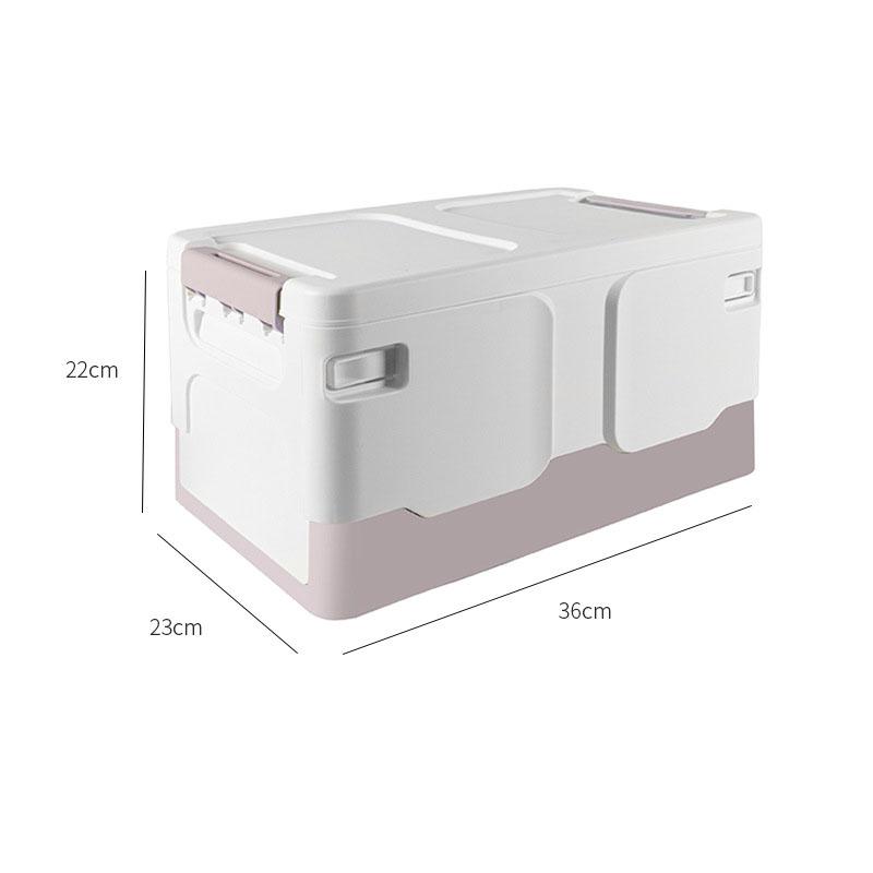 A multi colored storage box with a foldable design, perfect for storing in home wardrobes