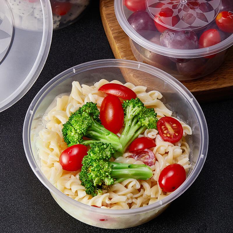 Disposable Plastic Round Meal Box (750ml)