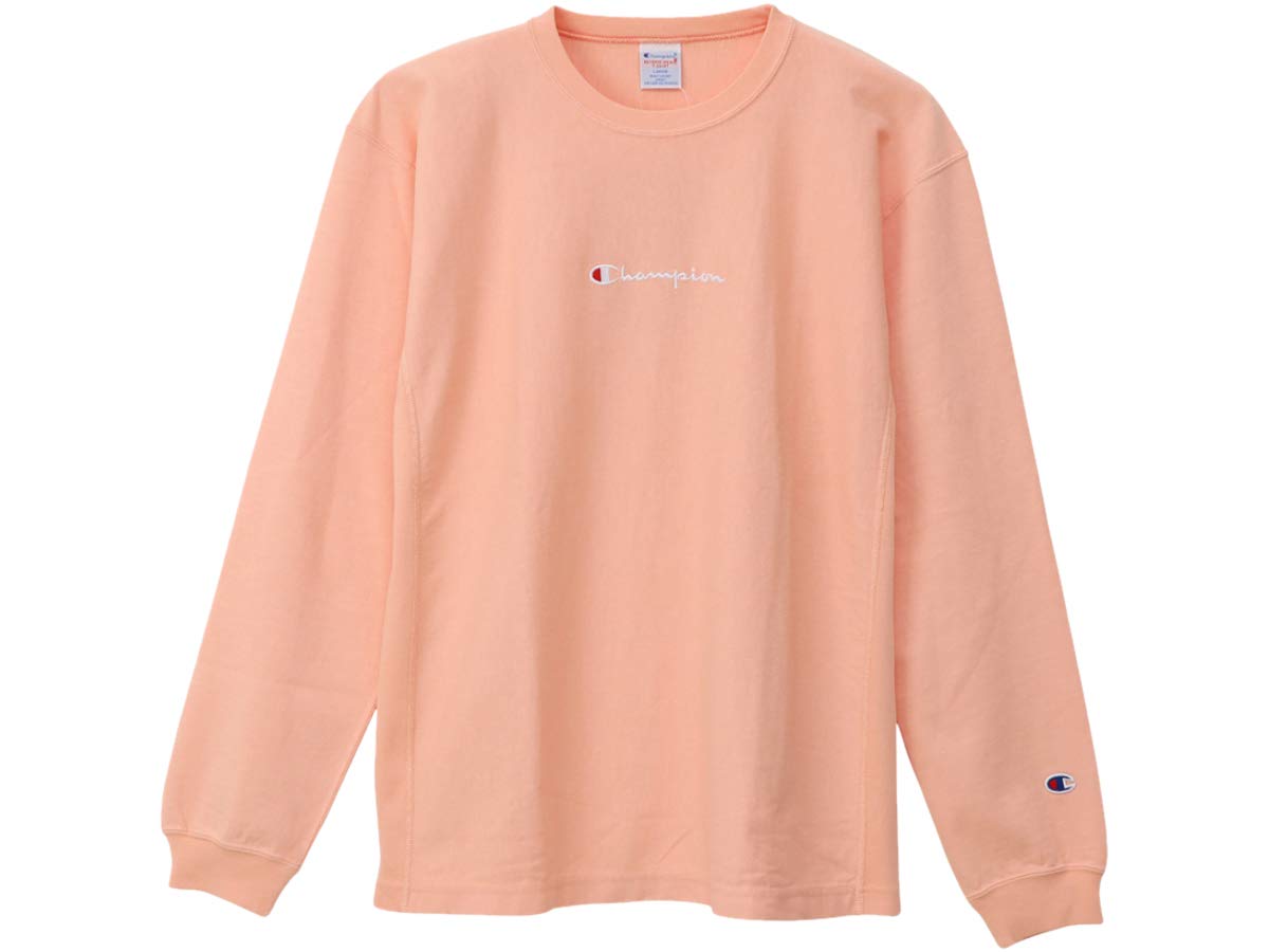 

Reverse Weave Long Sleeve Salmon Pink Japan L to Japanese size [Champion] T-Shirt C3-P407 Men s (equivalent L)