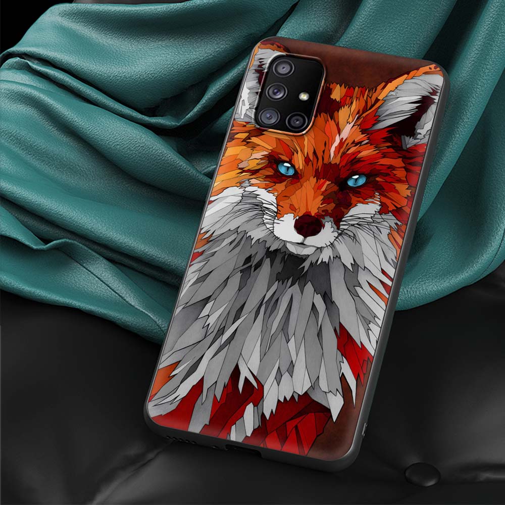 

Cute cartoon animal fox Phone Case for Samsung Galaxy A51 A71 A21S A03s A13 A33 A53 A11 A31 A52 A41 A32 5G A01 A22 Cover Capa Samsung A32 5G