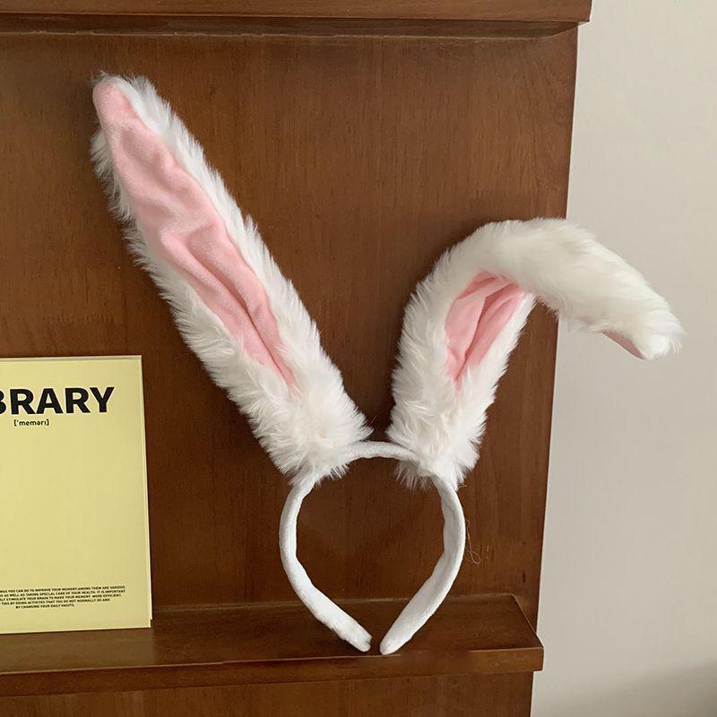 

Рождественский кролик повязка на голову с длинными ушами для женщин косплей девушка-кролик милый и забавный аксессуар для повязки на голову A1