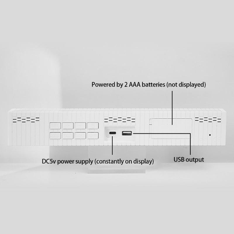 Digital Alarm Clock With Large LED Display 12/24 Format For Home Or Office Decoration Modern Look