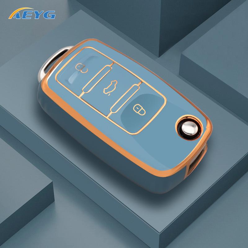 Car Key Cover Protection Shell For Volkswagen Vw Polo Golf Passat Tiguan Beetle Caddy T5 Up Eos Skoda Octavia Seat Leon Altea