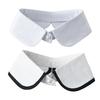 Cuello Falso Blanco Negro Cuello de Solapa Desmontable Ropa Decorativa Blusa Suéter Camisa