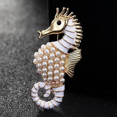 Style rétro cheval de mer broches mariage bureau décontracté broches broches bijoux de luxe Bouquet broche cadeaux