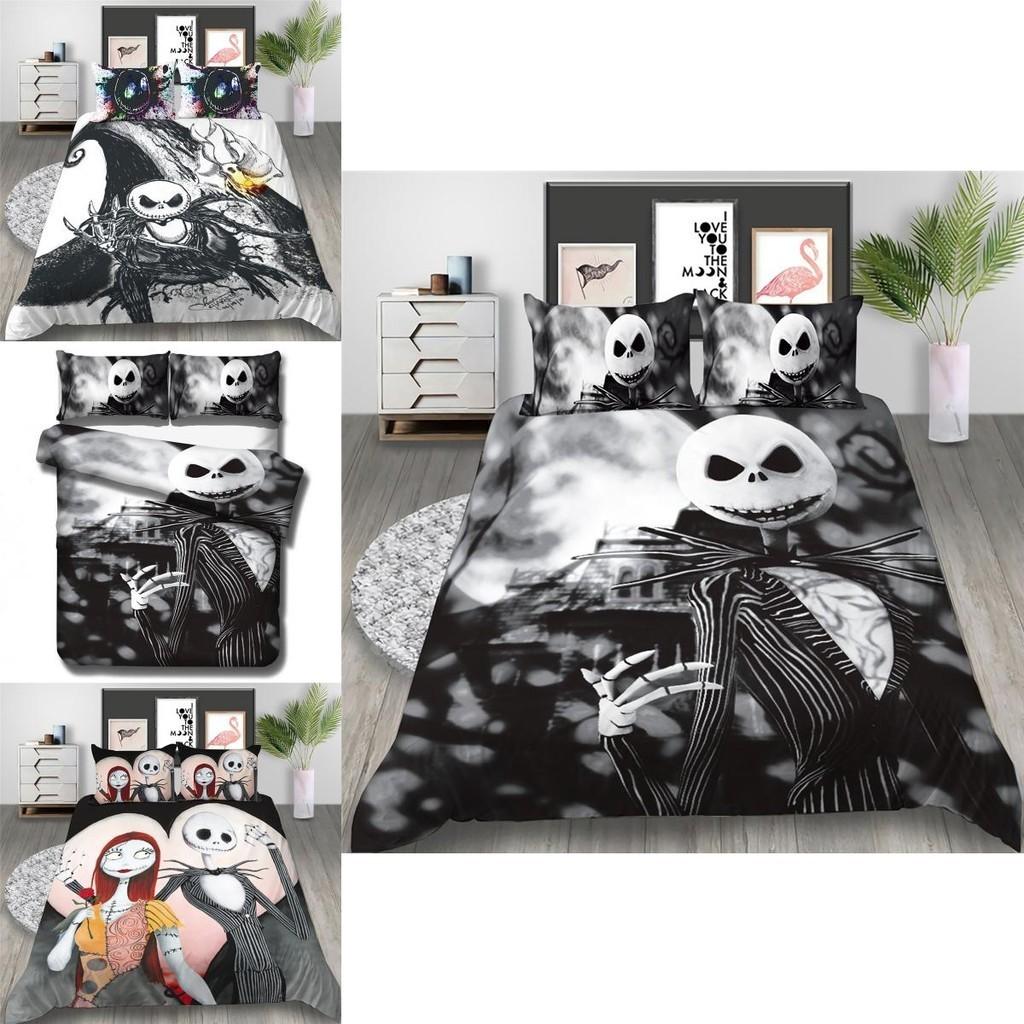 Luxurious The Nightmare Before Christmas Bedding Set With Elegant Duvet Cover And Pillowcase