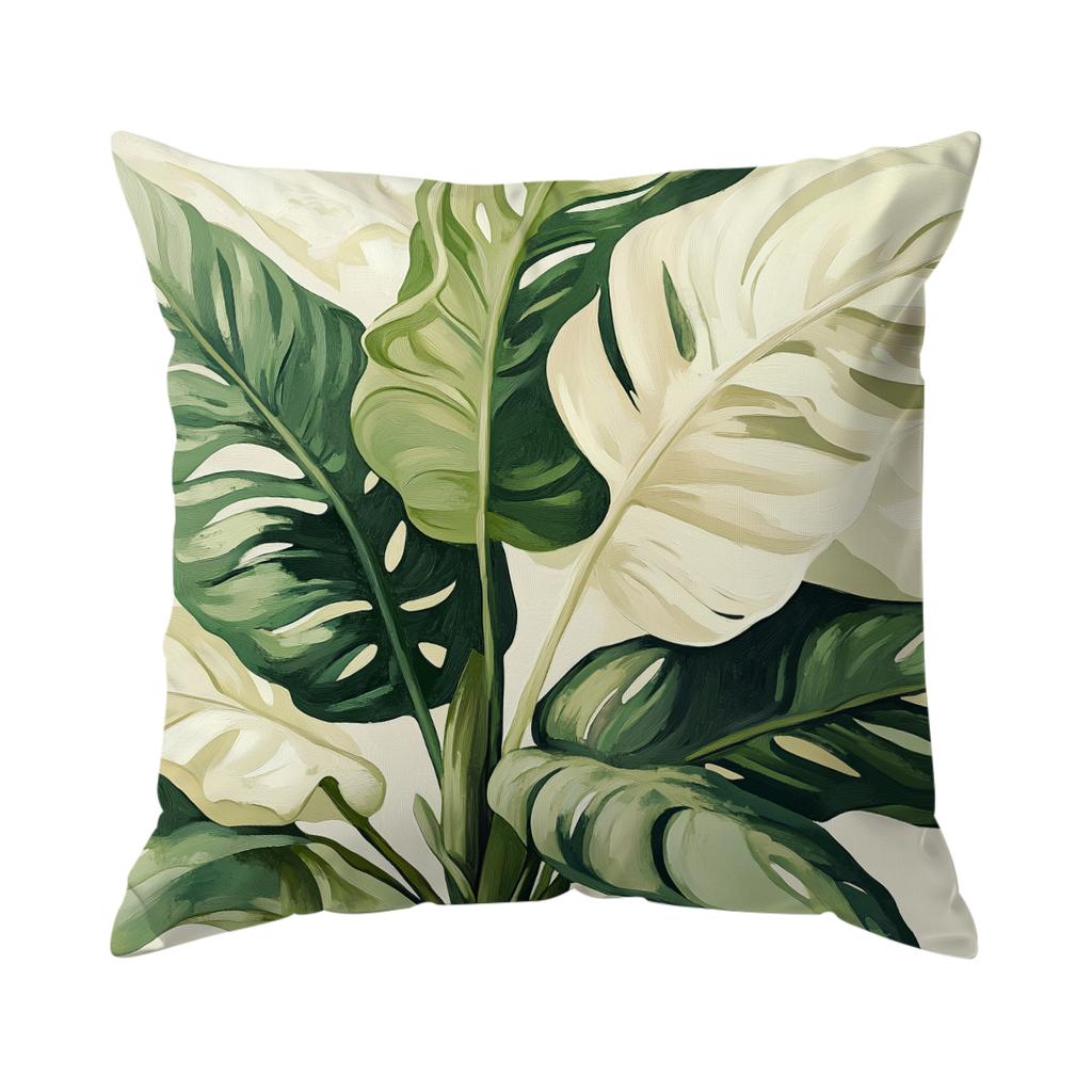 Tropical Leaves In Summer Cushion Covers Pillowcase Fantasy-Inspired Home Decor Sofa Cushion Cover Living Room Bed Car Decor
