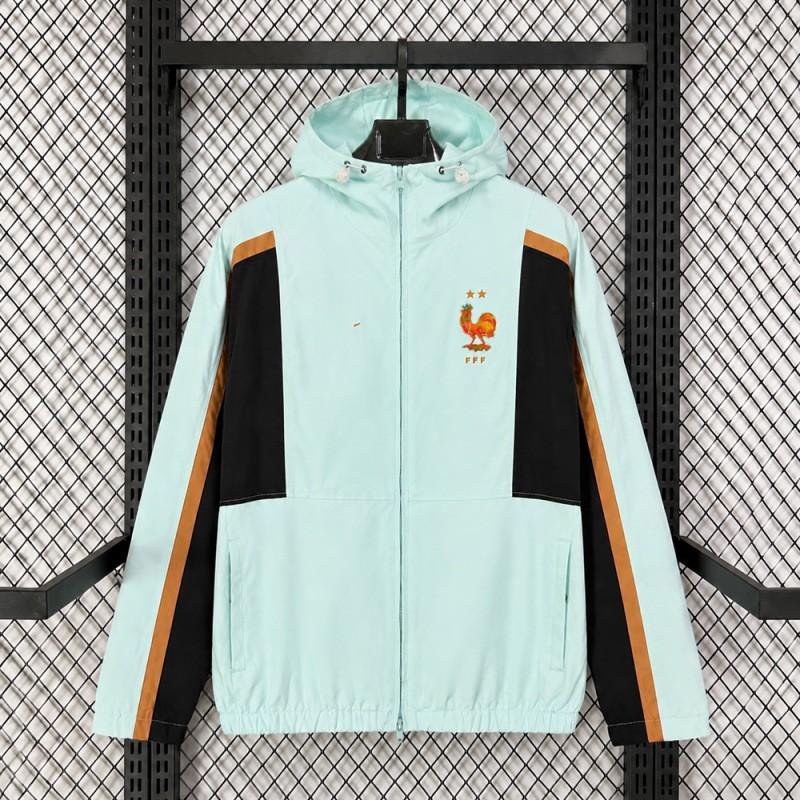 Unisex Long Windbreaker Jacket Retro Sport