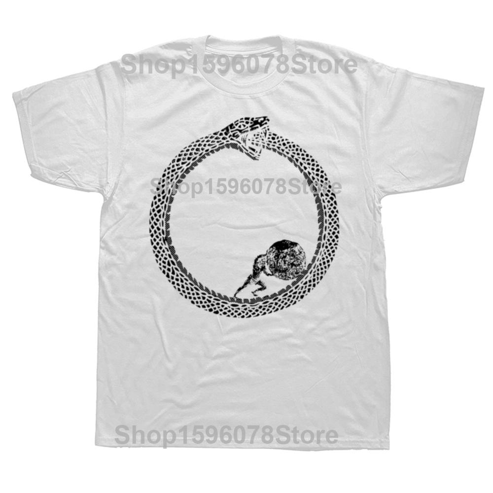 Sisyphus in An Ouroboros Snake Unisex Philosophy T Shirts Men Cotton Humor Streetwear Tee Shirt Short Sleeve Loose Clothing
