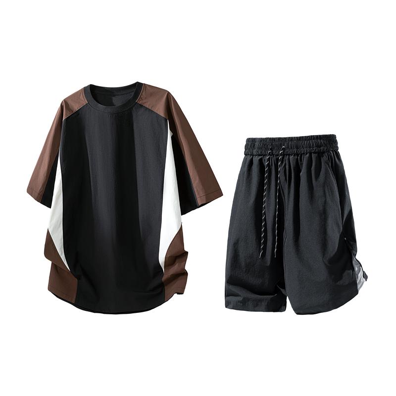 Casual Set, Short Sleeved Set, Men s Summer Casual Two-piece Set XXXL