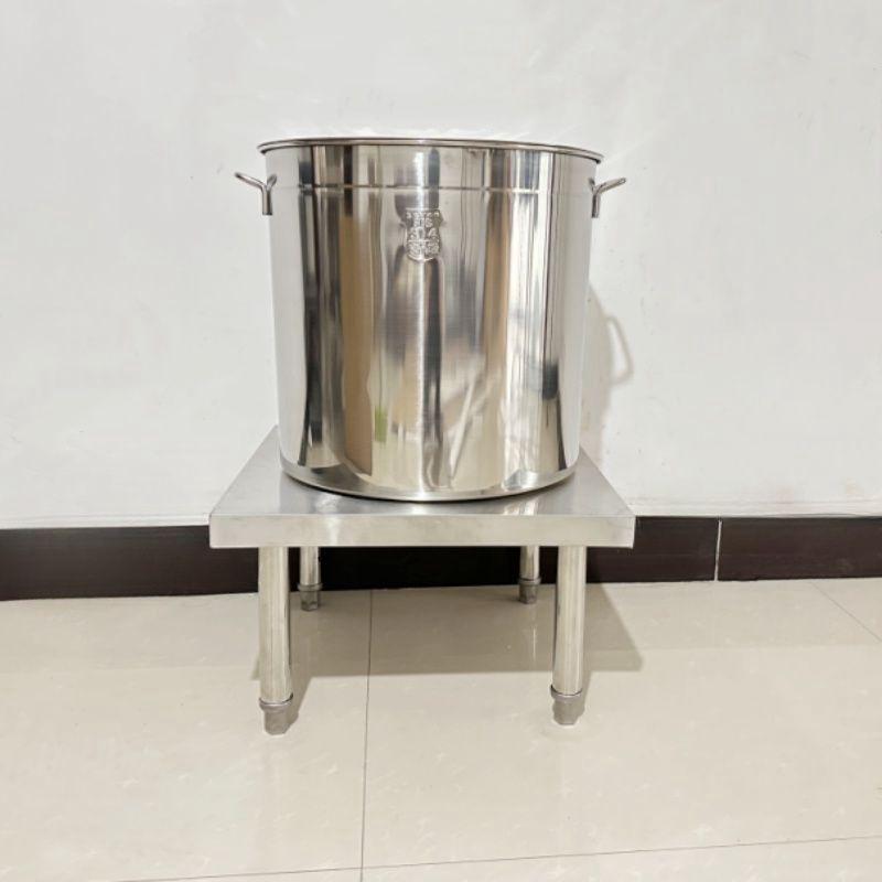 Stainless Steel Storage Rack for Workbench, Soup Pot, Fish Tank, Refrigerator, and Rice/Flour Moisture-Proof Bracket.