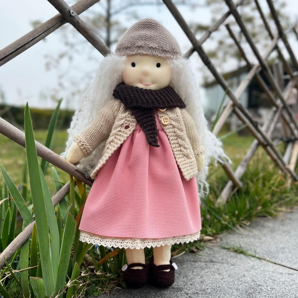 BlissfulPixie Waldorf Doll Handmade Doll Lusia 30cm Soft Girl Cute Stuffed Animal Best Doll for Kids -