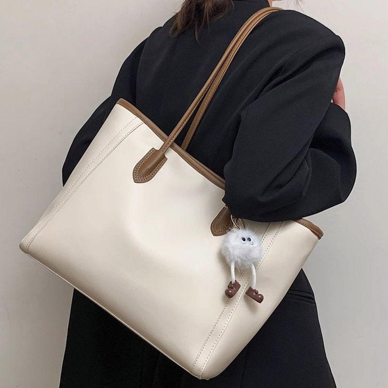 Retro Large-capacity Bag Women's Bag 2025 New Trendy Korean Version Versatile Tote Bag Fashionable Shoulder Commuter Bag