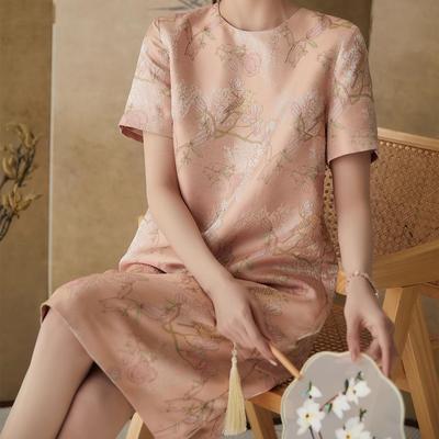 Spring and Summer Style Jacquard Cheongsam New Chinese Style Dress Light Dress