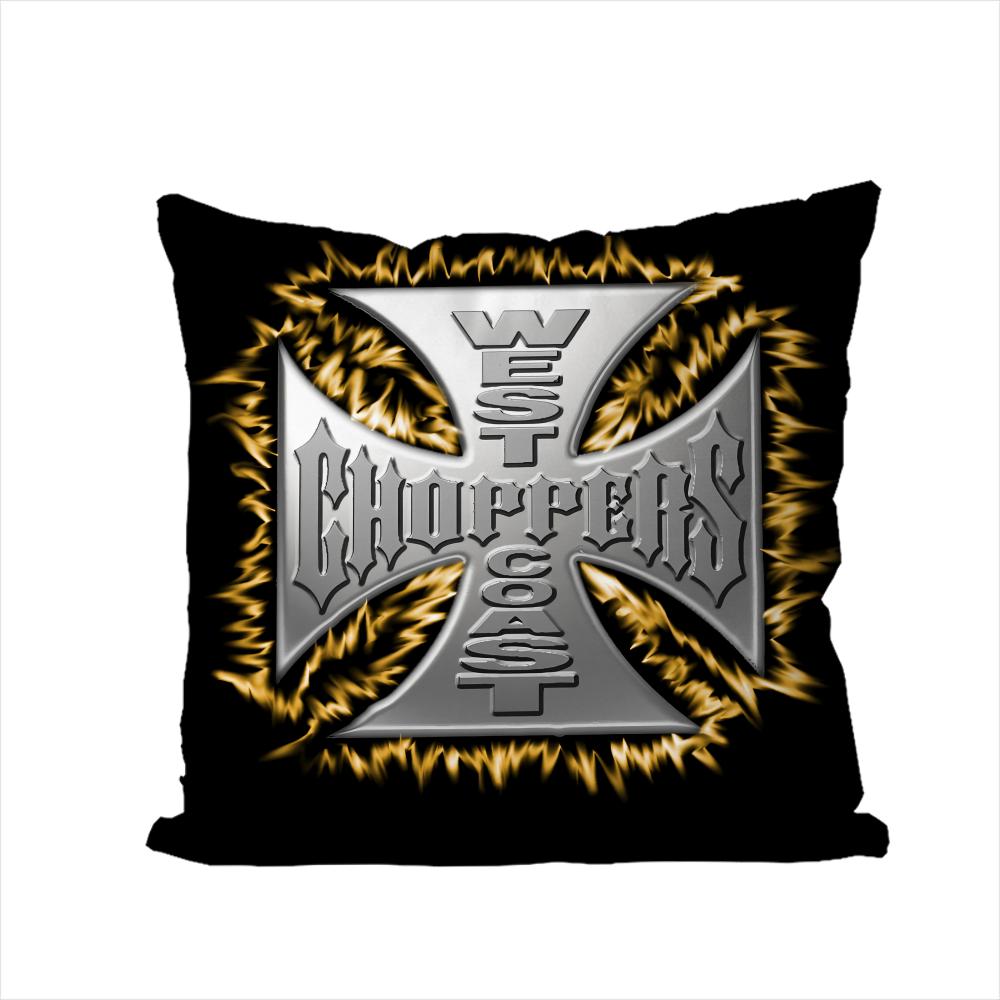 West Coast CChoppers Pillow Case For Car Sofa Decorative Home Doublesided Print Plush Square Throw Pillow Cushion Cover