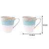 Noritake Becher 295cc Humming Mikrowellengeeignet (Paar) Blau, Sicher, Porzellan, P5355L/1645